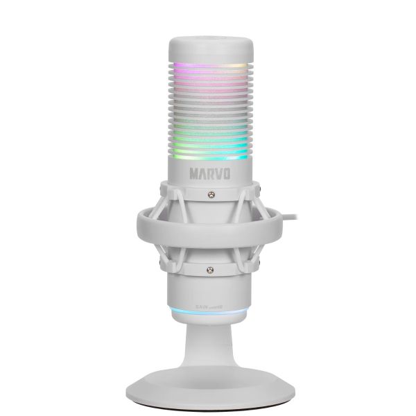 MARVO Blast 60 vezetékes mikrofon - fehér (MIC-07 WH)